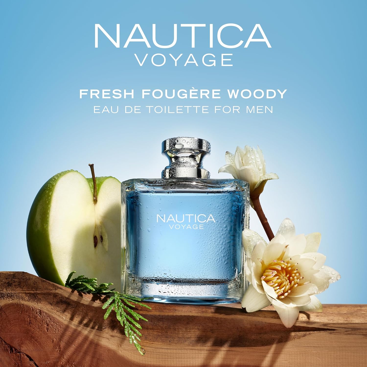 Nautica Voyage Eau De Toilette, Cologne and Fragrance For Men, Fresh, Romantic, Fruity Scent Woody, Aquatic Notes of Apple