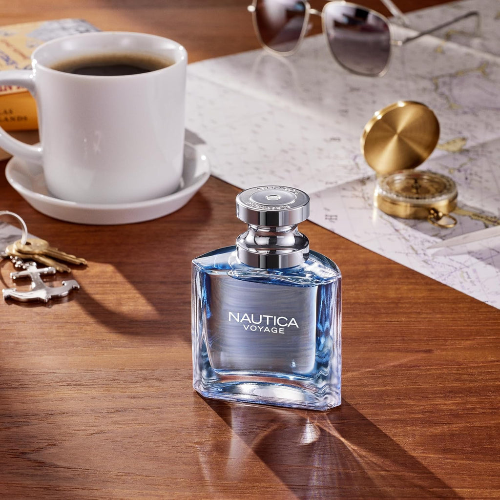 Nautica Voyage Eau De Toilette, Cologne and Fragrance For Men, Fresh, Romantic, Fruity Scent Woody, Aquatic Notes of Apple